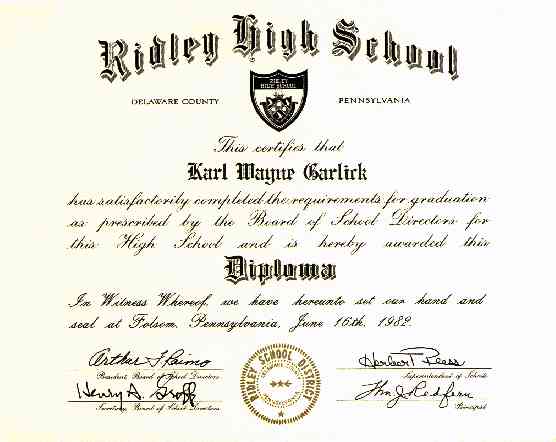 academic diploma